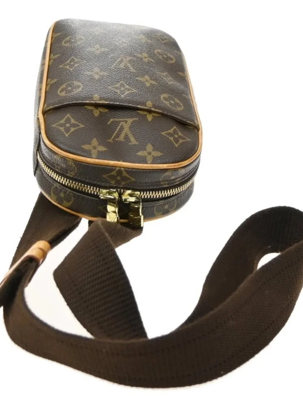 LOUIS VUITTON Pochette Gange Shoulder Bag Monogram Brown Spain